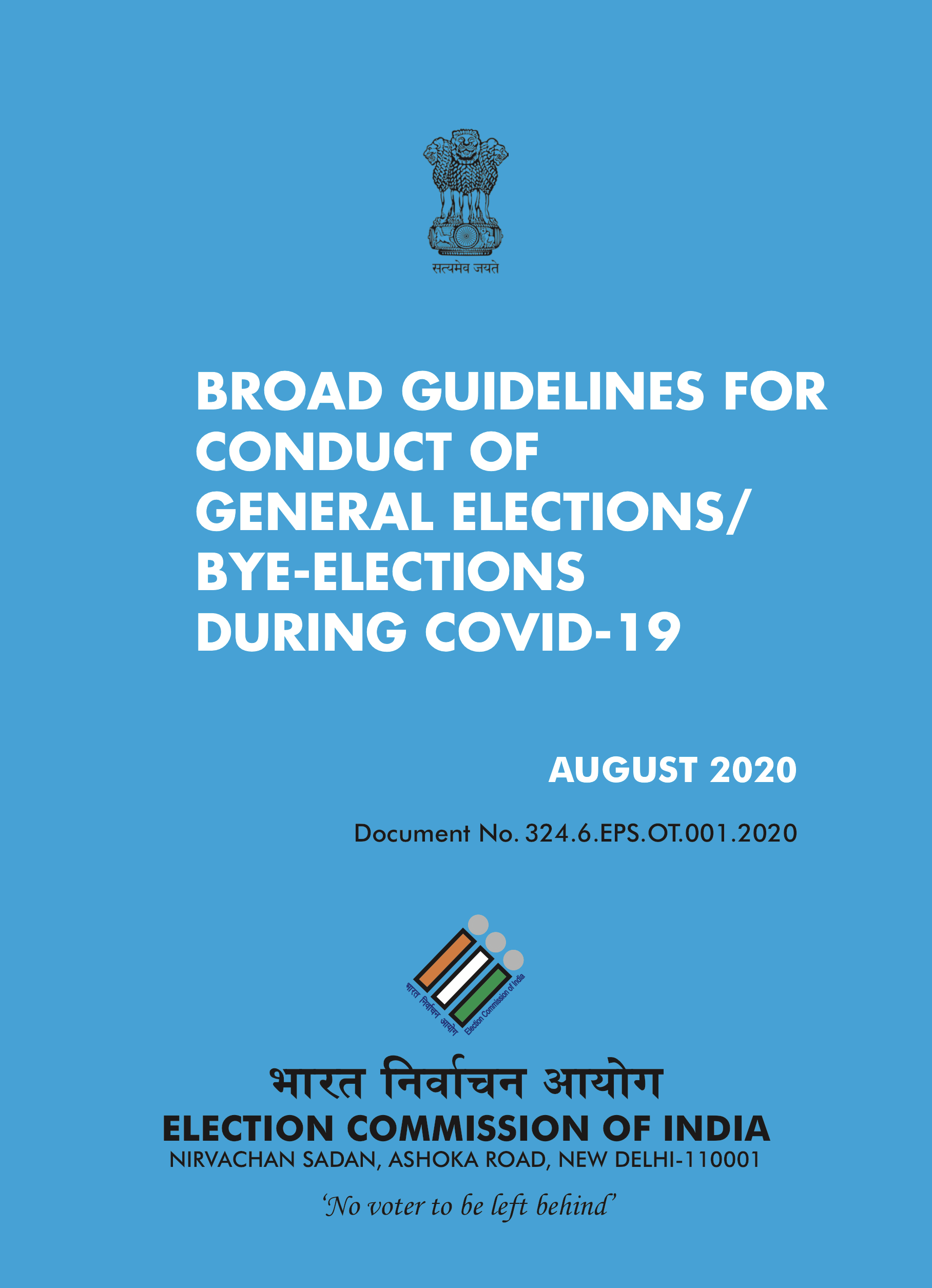 Guidelines for Conduct of General Election/Bye election during COVID-19
