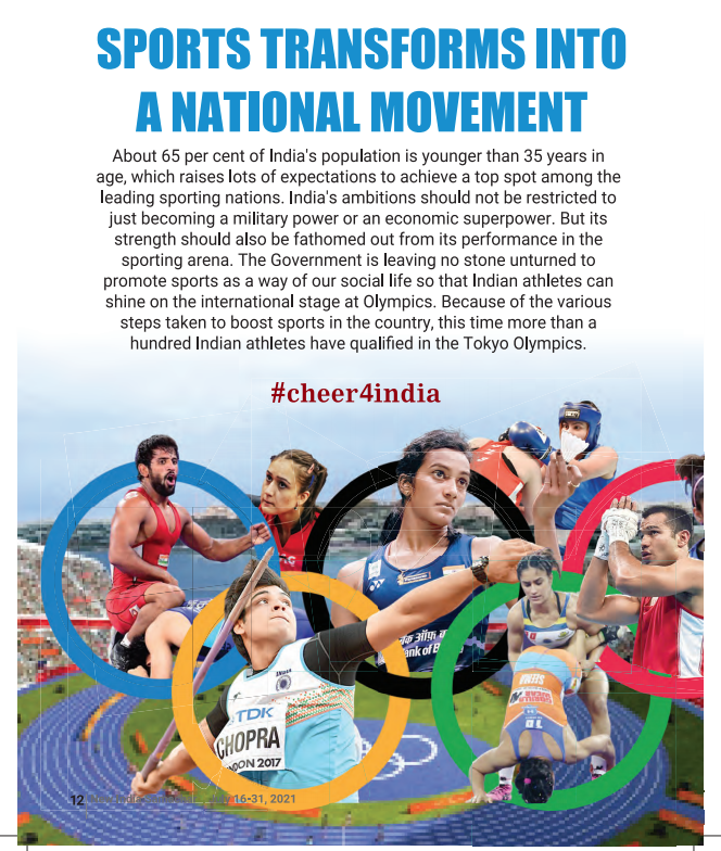 Sports transform into a National movement