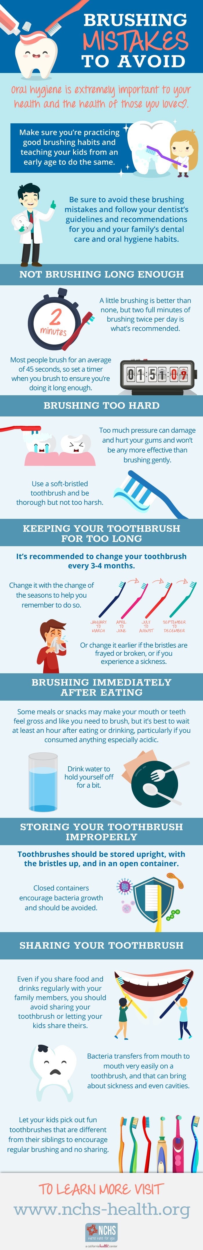 Brushing mistakes to avoid