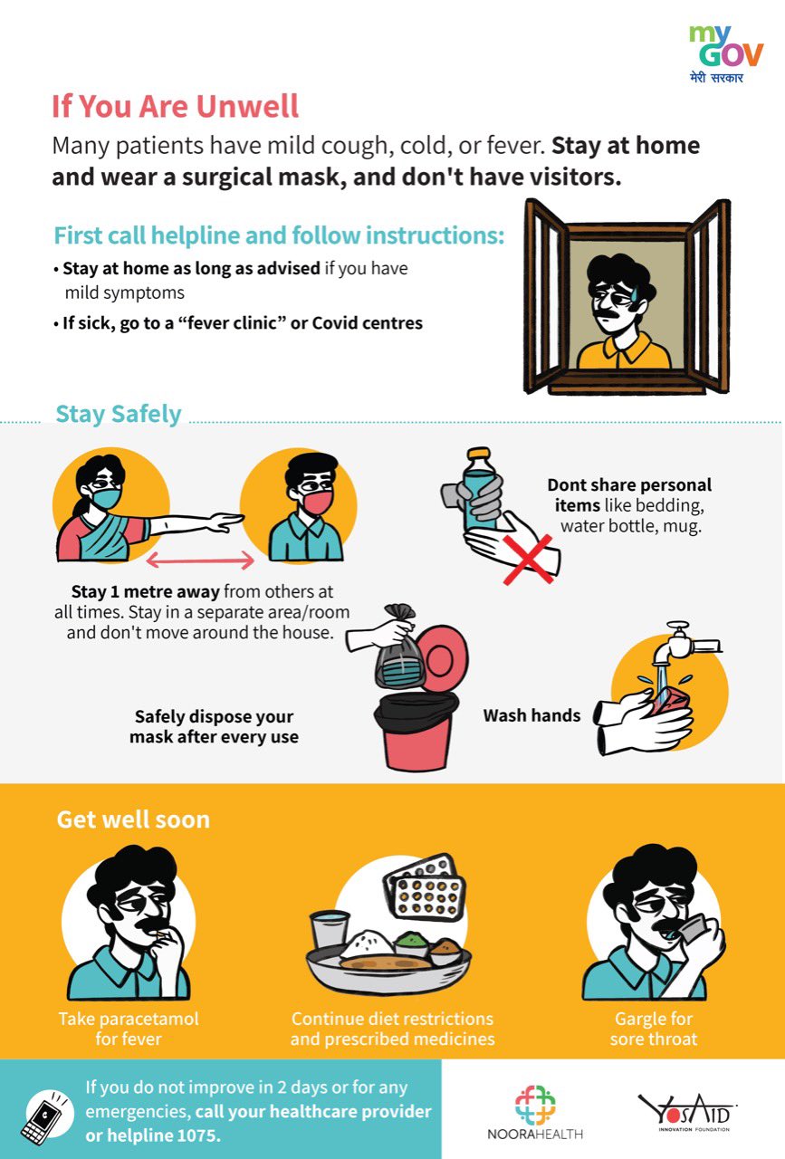 If you are unwell what to do?