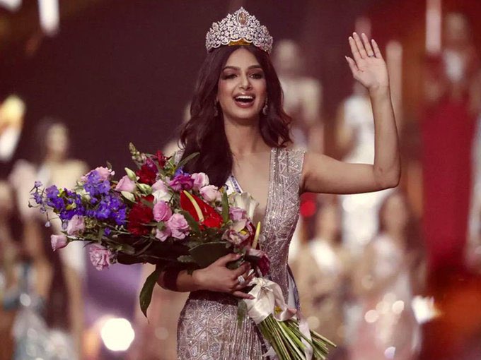 Miss universe title to an Indian after 21 years. 