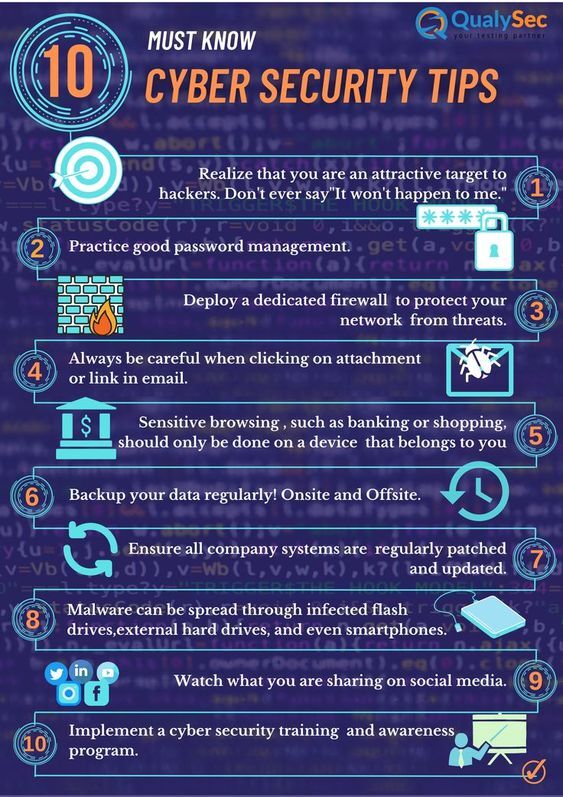 Top 10 cyber security tips you need to know