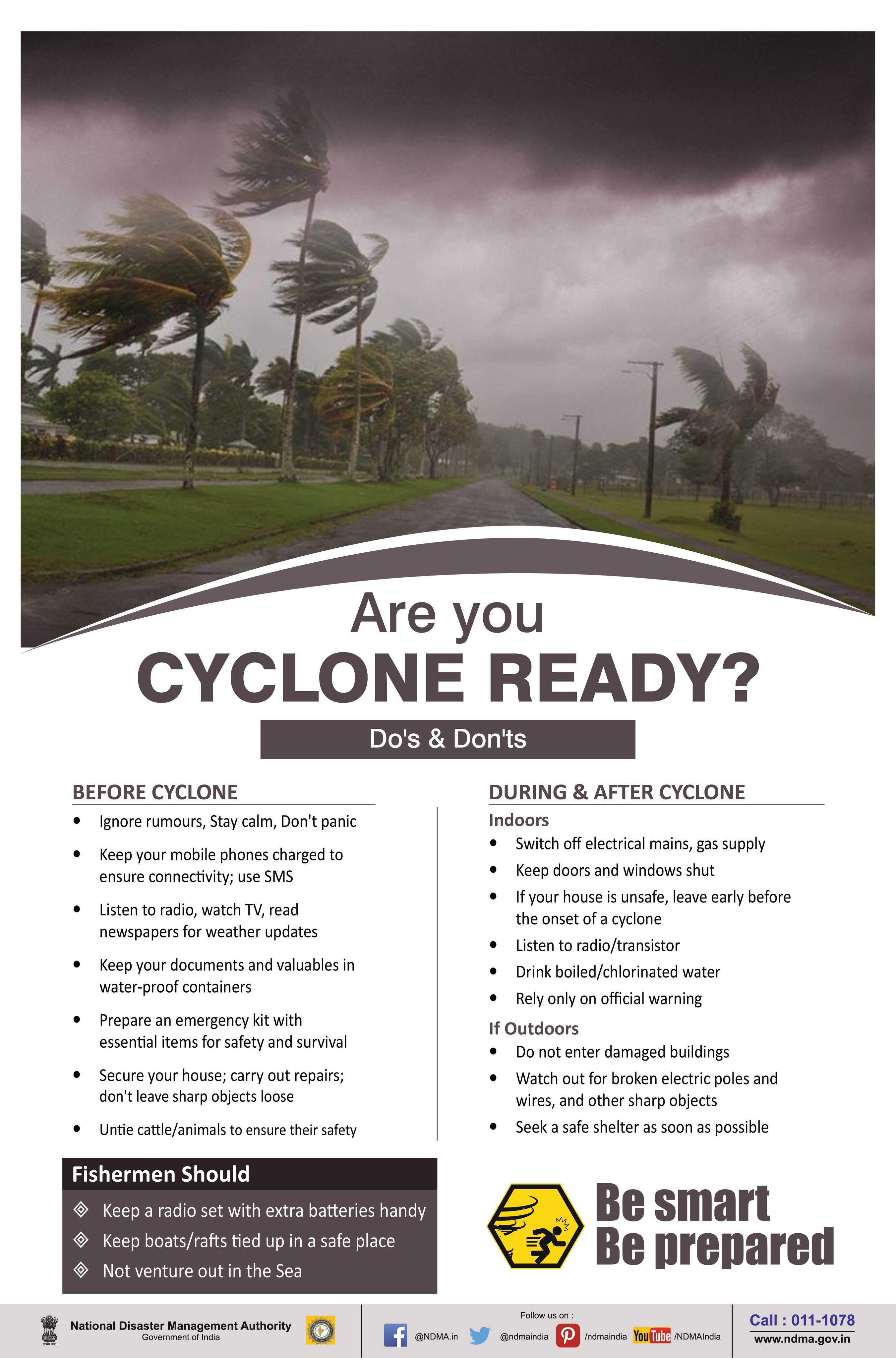 Be ready for a cyclone with these do&rsquo;s and don&rsquo;ts! 