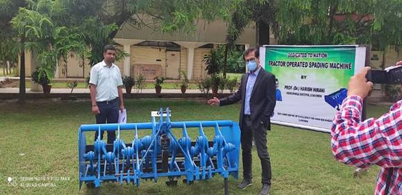 CSIR-CMERI, Durgapur dedicated Tractor Mounted Spading Machine to the Nation