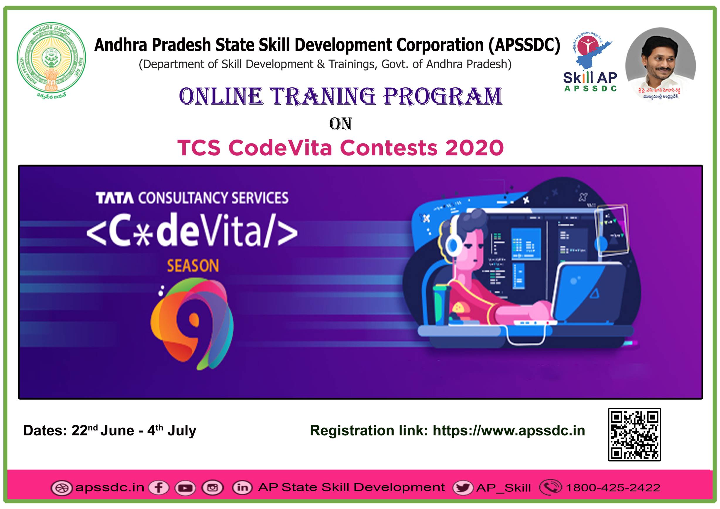 APSSDC - Online Training on TCS Code-vita Contest Season 9 