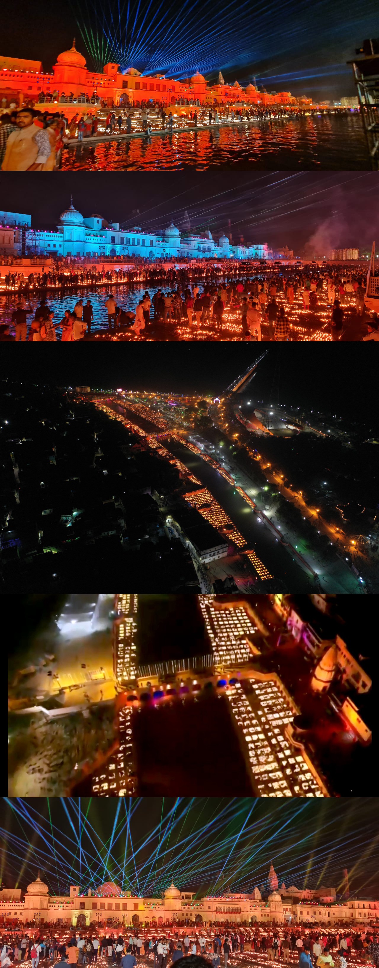 A grand Deepotsav has been organised in Ayodhya on the occasion of Diwali. 