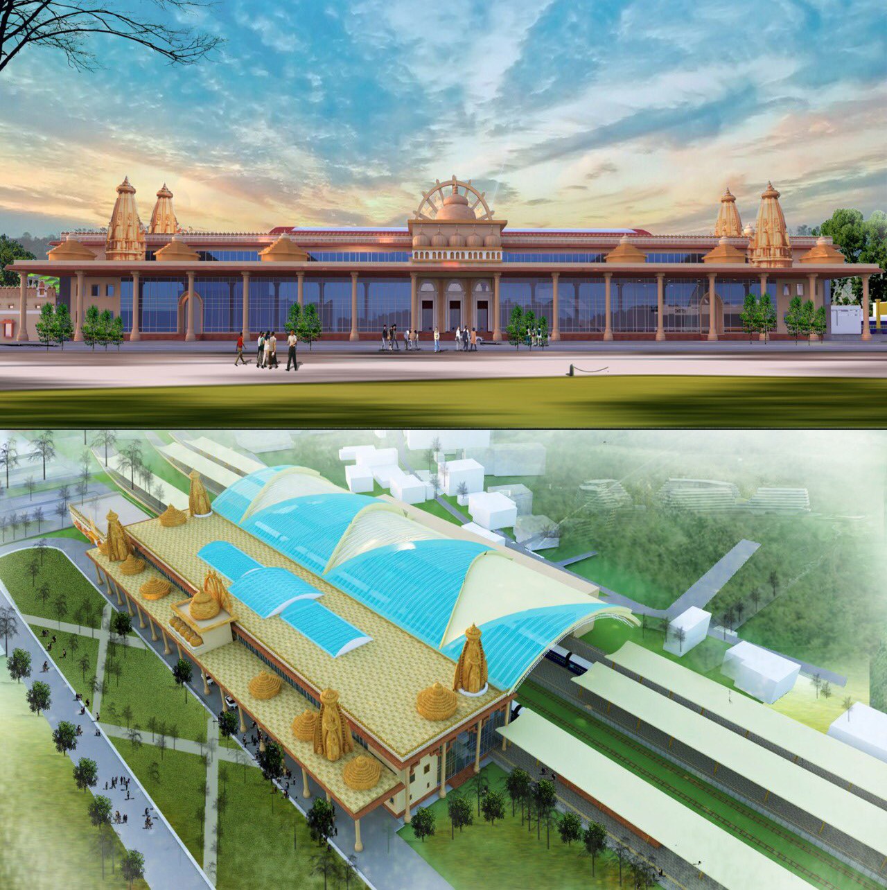 Proposed Ayodhya railway station to be (re) constructed. 