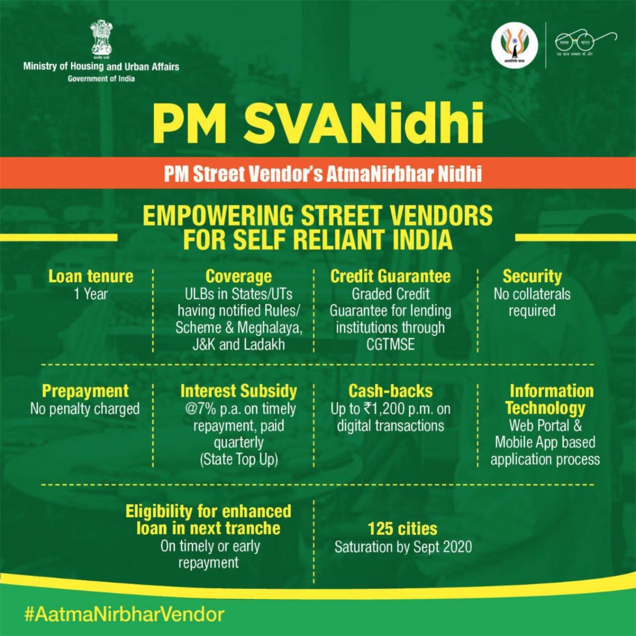 Empowering street vendors for self-reliant India through PMSVANidhi