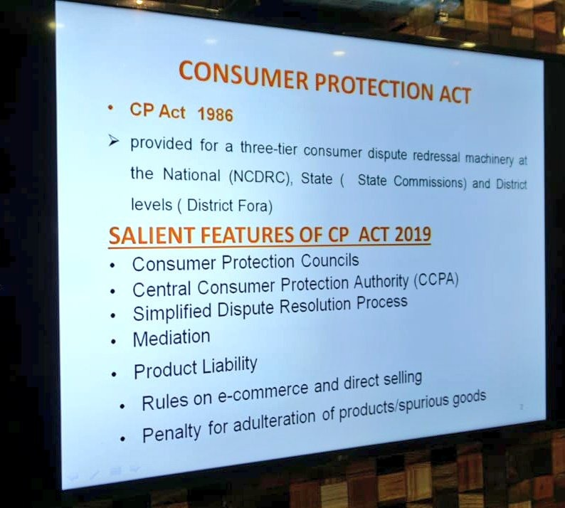 Consumer Protection Act 2019 come into force from 20th July 2020 