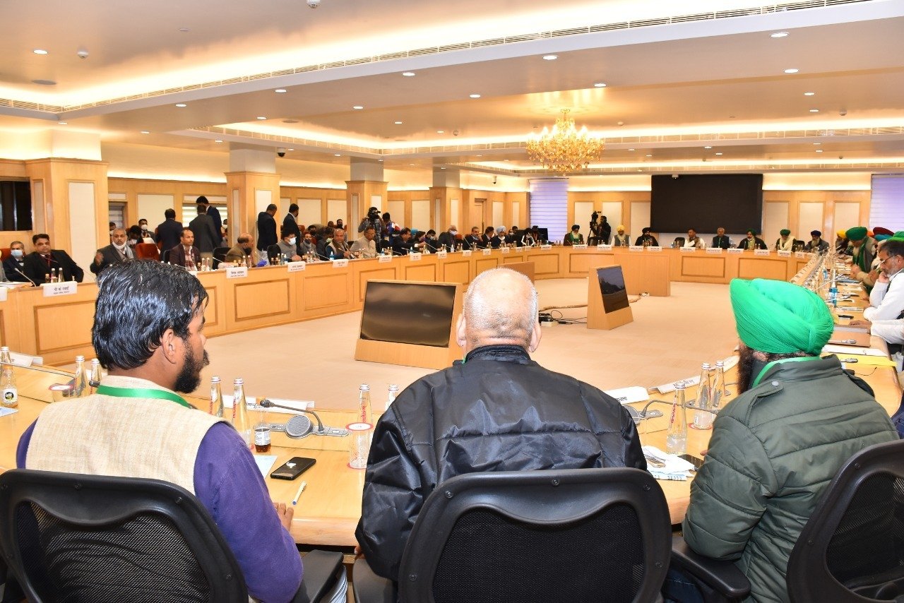 Govt held 7th round of talks with farmers unions to address the issues concerning them. 